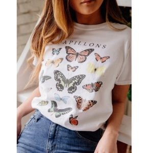 Urban Outfitters Project Papillons Butterfly Tee